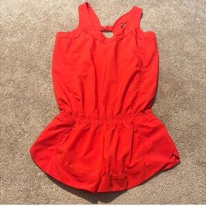 EUC Lululemon Red Sleeveless Romper